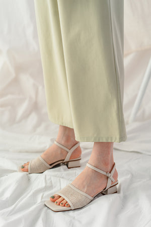 
                  
                    Cressida Linen Sandals in Cream
                  
                