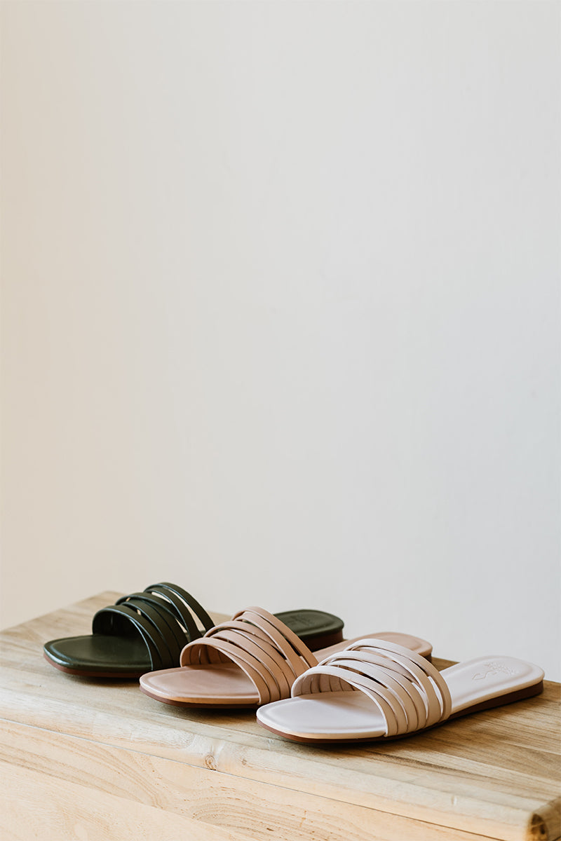 Tara Sliders in Olive