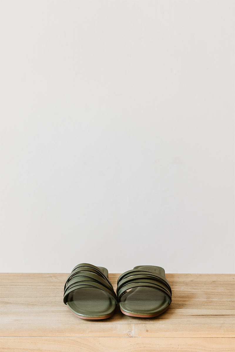 Tara Sliders in Olive