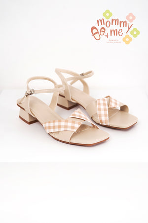 
                  
                    Ginny Gingham Sandals in Cream
                  
                