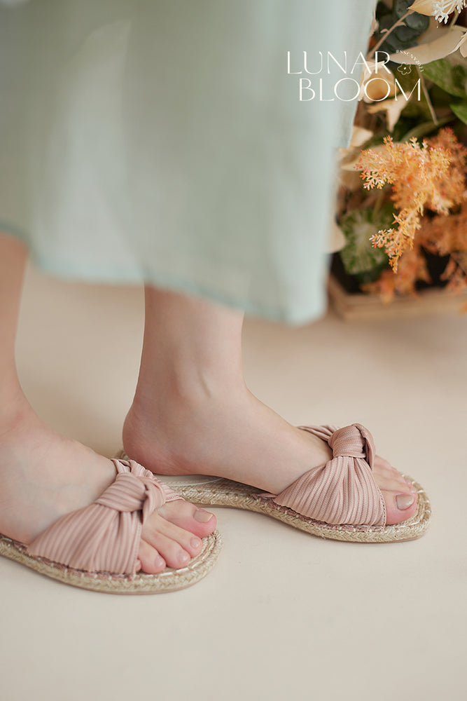 
                  
                    Ibiza Knotted Espadrilles Sliders in Rose Nude
                  
                