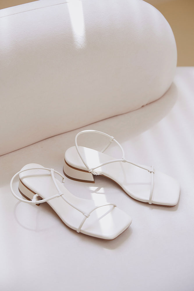 
                  
                    Karou Strappy Heeled Sandals in Cream
                  
                