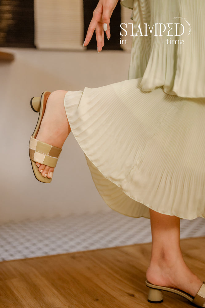 
                  
                    Leilani Patchwork Heels in Hazy Sage
                  
                