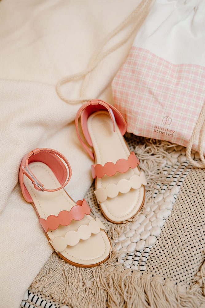 
                  
                    Zula Sandals in Cream and Rose Kids
                  
                