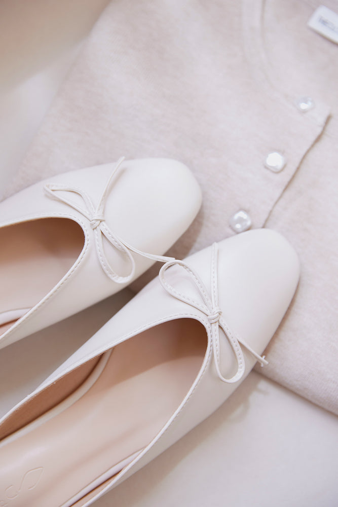 Girls cream sale ballet shoes