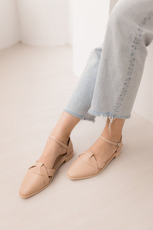 
                  
                    River Weaved Flats in Nude
                  
                