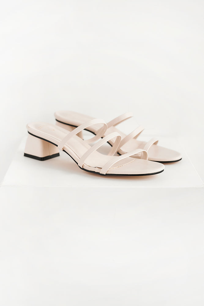 
                  
                    Sophie Strappy Heels in Cream
                  
                
