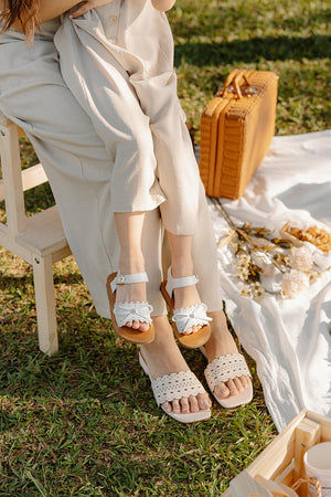 
                  
                    Zoen Laser Cut Sliders in Cream
                  
                