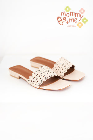 
                  
                    Zoen Laser Cut Sliders in Cream
                  
                