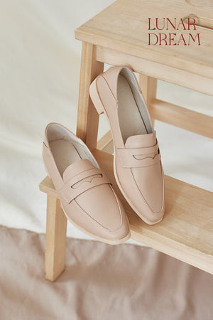 
                  
                    Avery Penny Loafers in Nude
                  
                